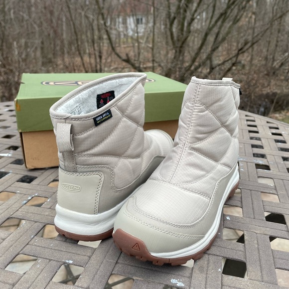 KEEN Terradora II Ankle Pull-On 8.5  Women's Outdoor Waterproof  Taupe Boot New - Picture 7 of 10